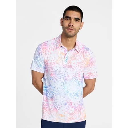 Birdie Bound Men's & Big Men's Novelty Print Golf Polo, Sizes S-5XL