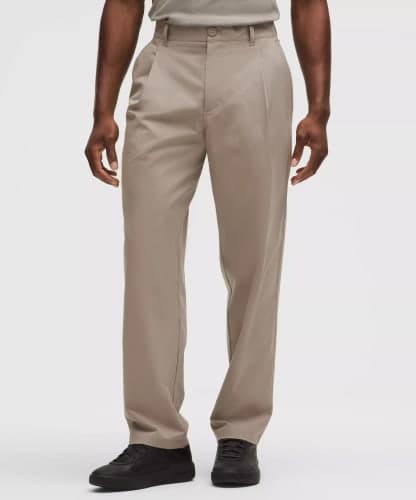 lululemon Men's Woven Classic-Fit Pleated Trouser