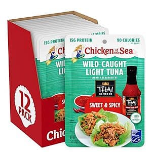 Chicken of the Sea Wild Caught Light Tuna (12-Pack) - $6.15