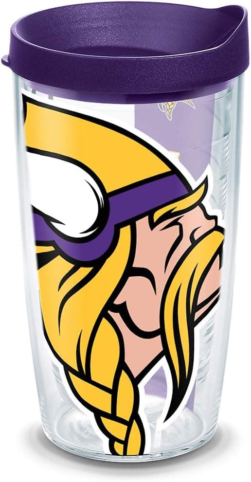 Tervis Minnesota Vikings Tumbler: Insulated, Double-Walled, 16oz