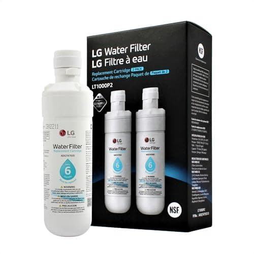 2-Count LG LT1000P2 6-Month / 200 Gallon Refrigerator Replacement Water Filter Amazon