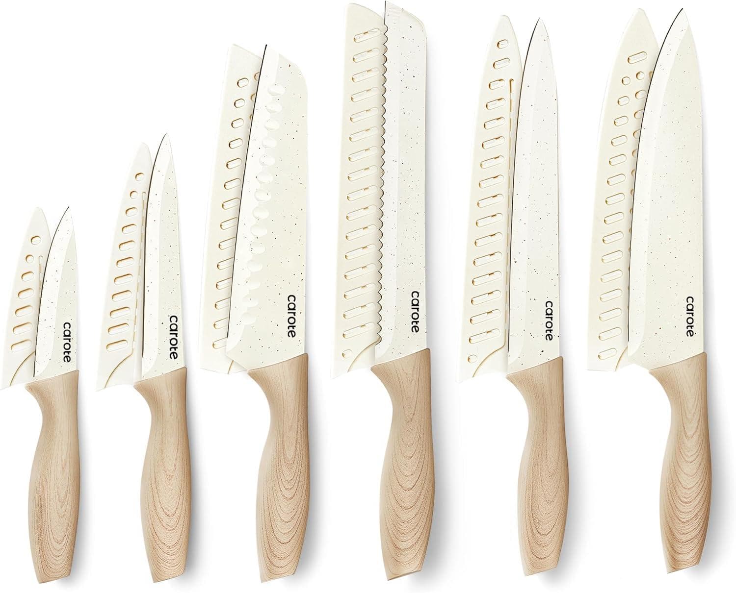 Premium Nonstick Ceramic Knife Set - Razor-Sharp Blades