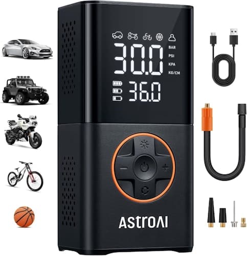 Portable Tire Inflator from AstroAI at 50% Off on Amazon