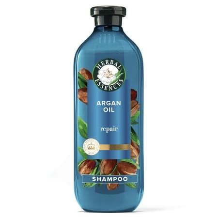 Herbal Essences Argan Oil Paraben Free Shampoo, Hair Repair, 13.5 fl oz, with Certified Camellia Oil and Aloe Vera, For All Hair Types, Especially Damaged Hair