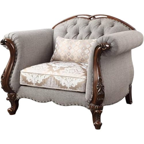 Cozy Up in This Stylish Fabric Tufted Chair