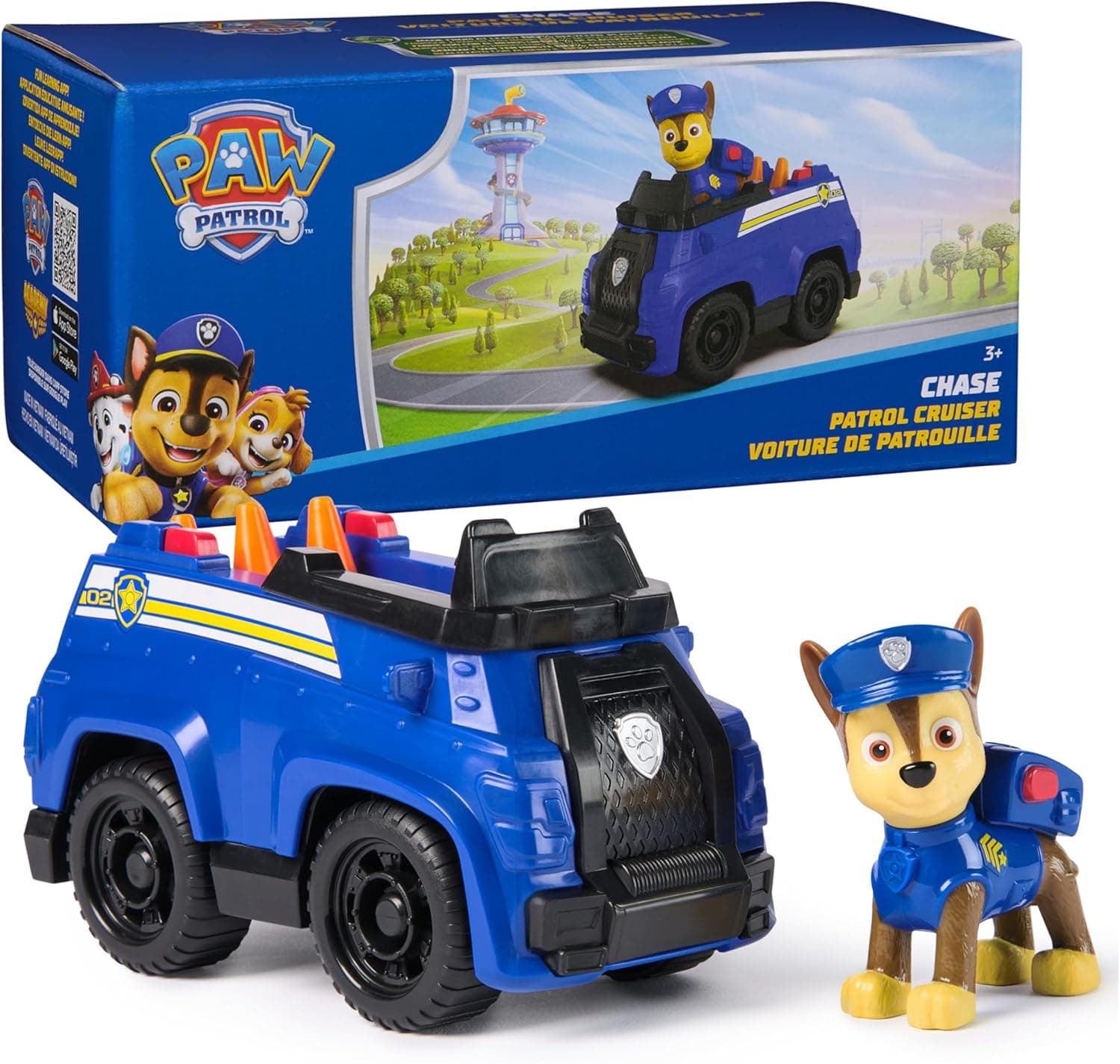 Paw Patrol Chase's Patrol Cruiser: Eco-Friendly Toy for Kids 3+