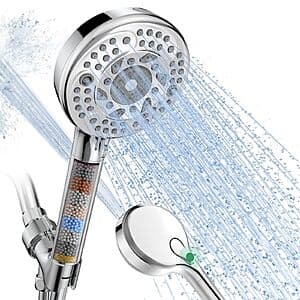 SunCleanse Handheld Filtered Shower Head w/ 9-Spray Modes (Various Colors) $13.50 & More