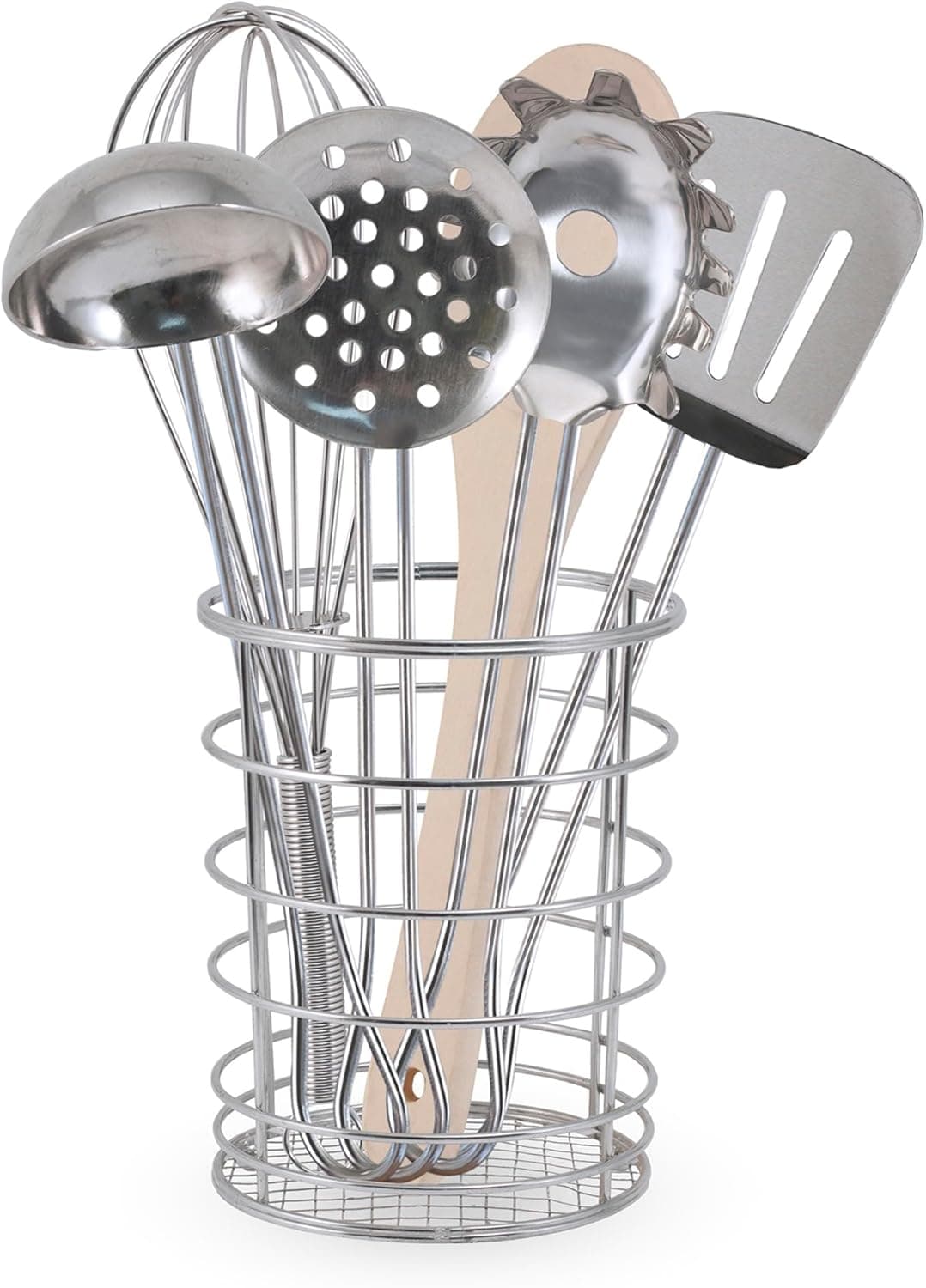 Melissa & Doug Cooking Utensils: Stainless Steel & Wooden Play Set