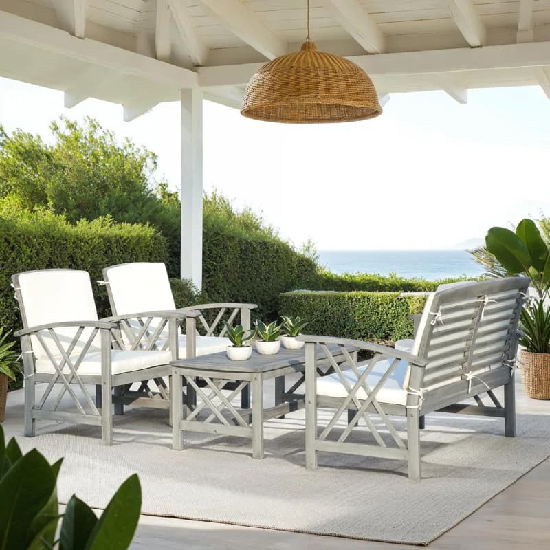 Upgrade Your Patio with a 4-Piece Cushioned Set