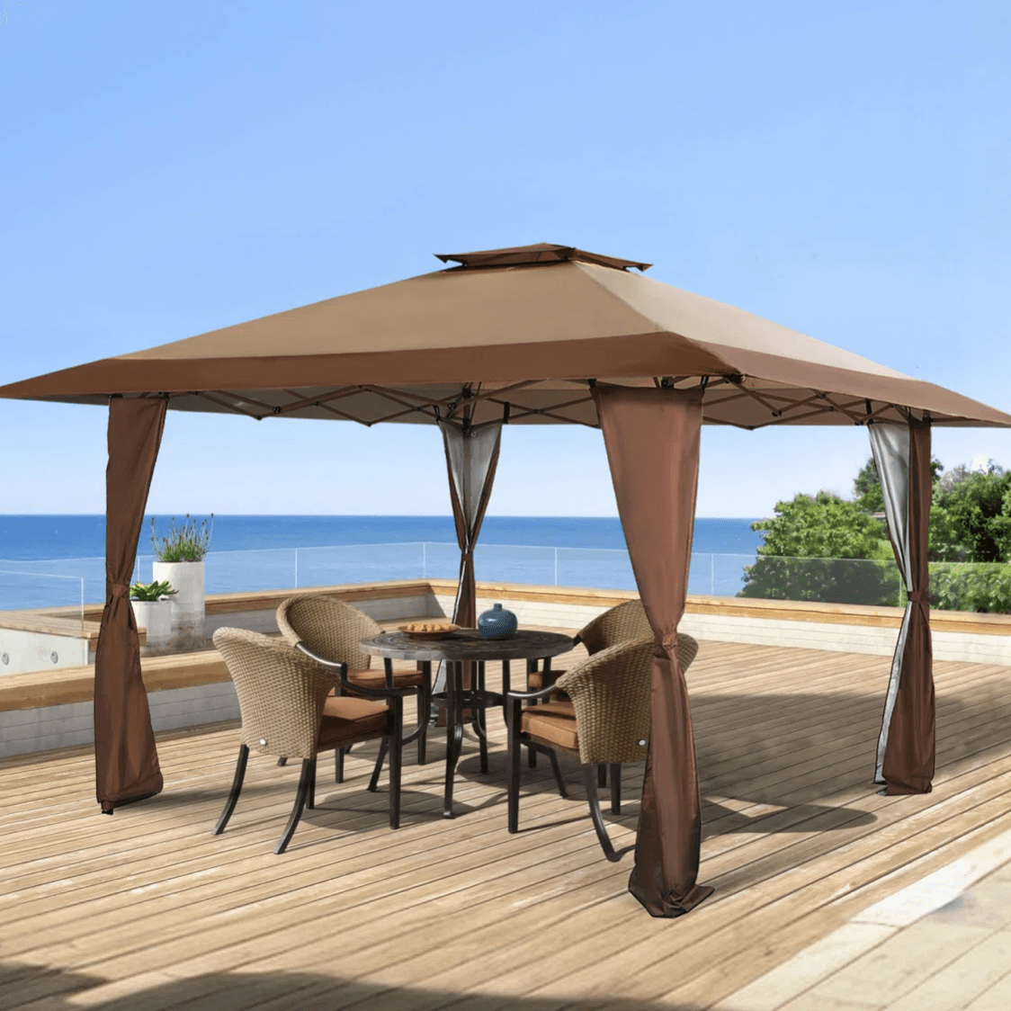 Enjoy Outdoor Relaxation with 13' Pop-Up Gazebo (28% Off)