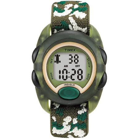 TIMEX TIME MACHINES® 34mm Camo Elastic Fabric Kids Digital Watch
