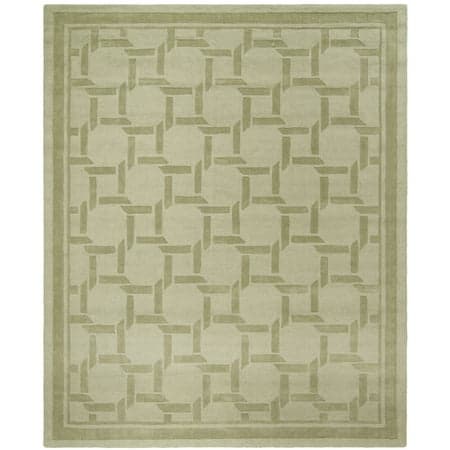 SAFAVIEH Martha Stewart Resort Weave Geometric Wool Area Rug, Pumpkin Seed, 5' x 8'