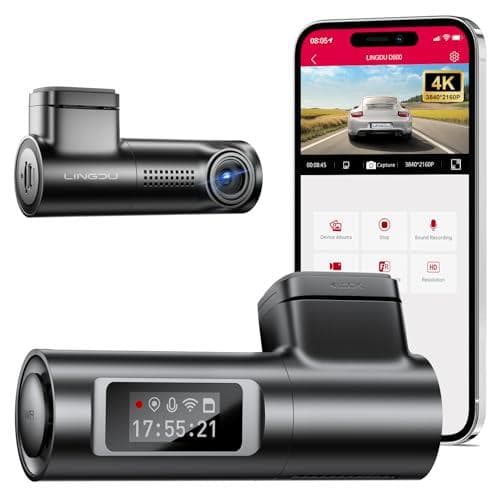 Save 75% on the LINGDU D500 4K WiFi Front Dash Cam