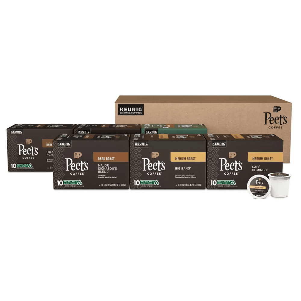 Peet's Coffee Variety Pack: 60 Pods for $39