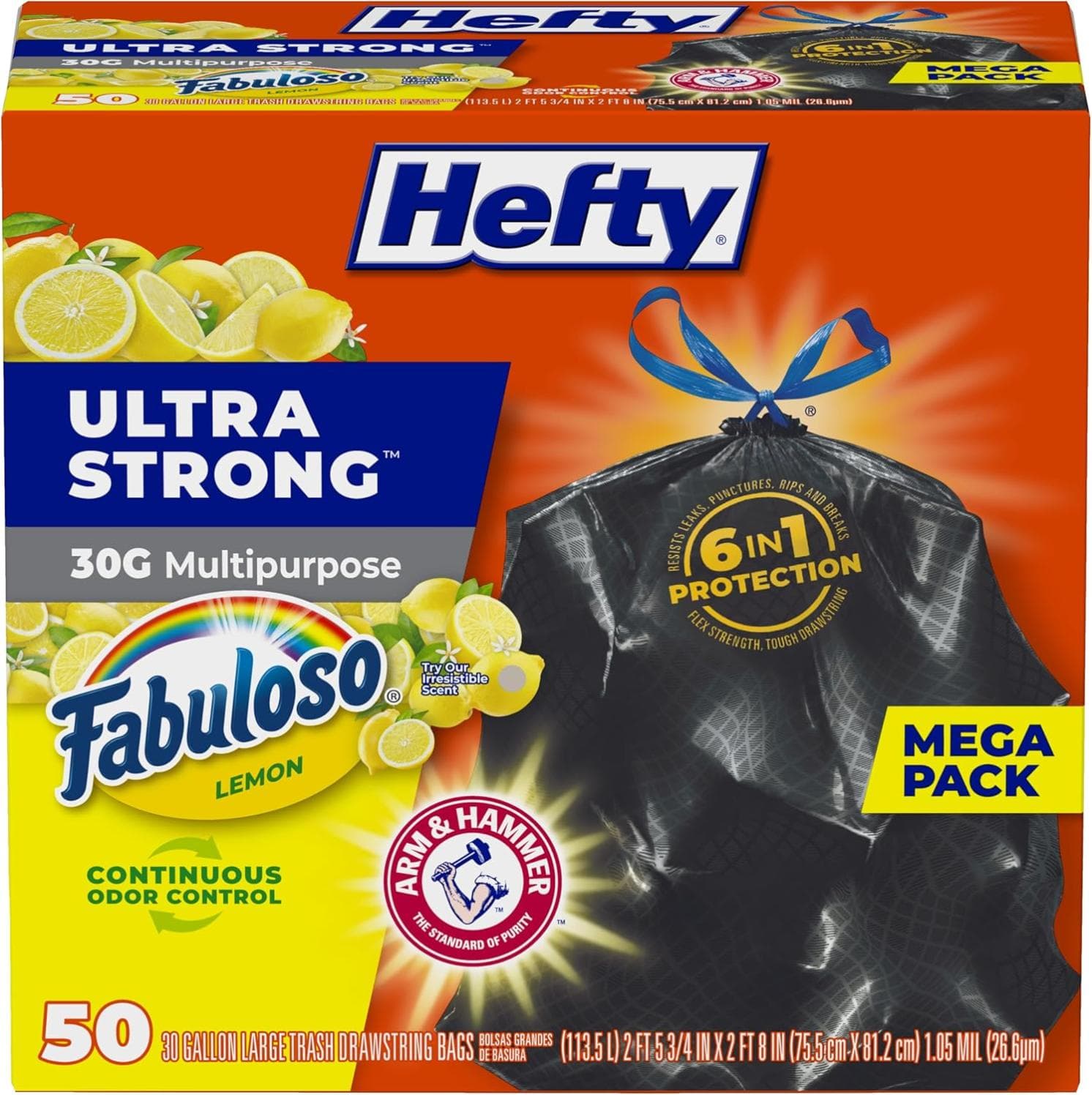 Hefty Ultra Strong 30-Gallon Trash Bags: Durable & Reliable