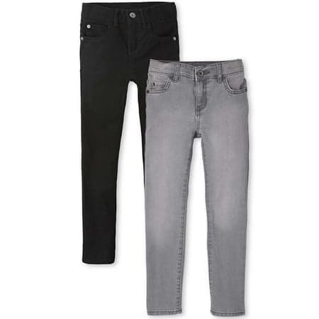 The Children's Place Boys Skinny Stretch Denim Jeans, 2-Pack, Sizes 4-16
