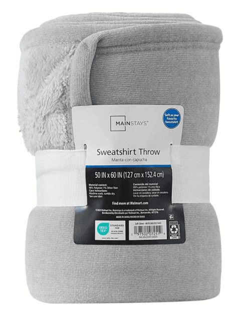 Cozy Up with Mainstays Chenille Throw Blanket (50" x 60")