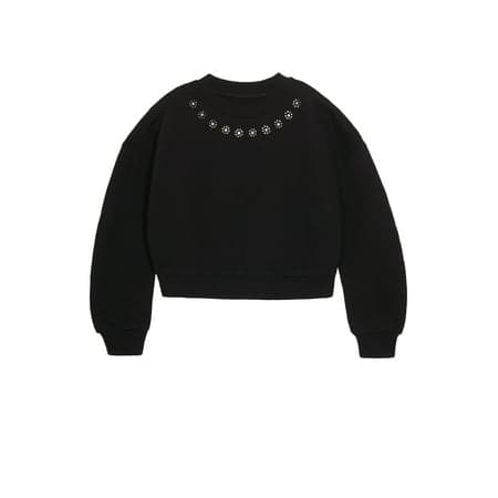 Wonder Nation Girls Embellished Sweatshirt, Sizes 4-18 & Plus
