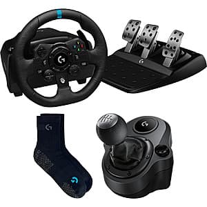 Logitech Driving Force Racing Wheels, Pedals, and Shifter - Save $92