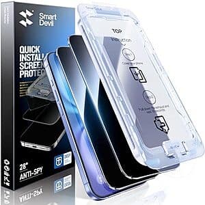 Protect Your iPhone 16 or 16 Pro Max with 2-Pack Tempered Glass Screens