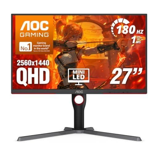 Immersive 27-Inch 180Hz QHD Gaming Monitor from AOC