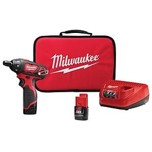 Save on Milwaukee M12 Cordless Screwdriver Kit with Batteries & Charger