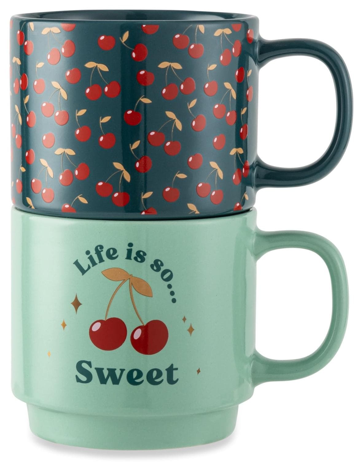 Thyme & Table Stacking Mugs - Stylish and Durable Drinkware Set