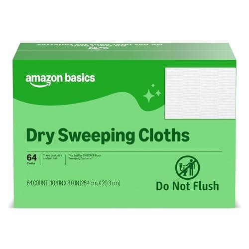 Amazon Basics Dry Sweeping Cloths for Swiffer Mops