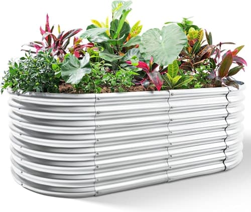 Raised Garden Bed Kit - Durable Galvanized Steel
