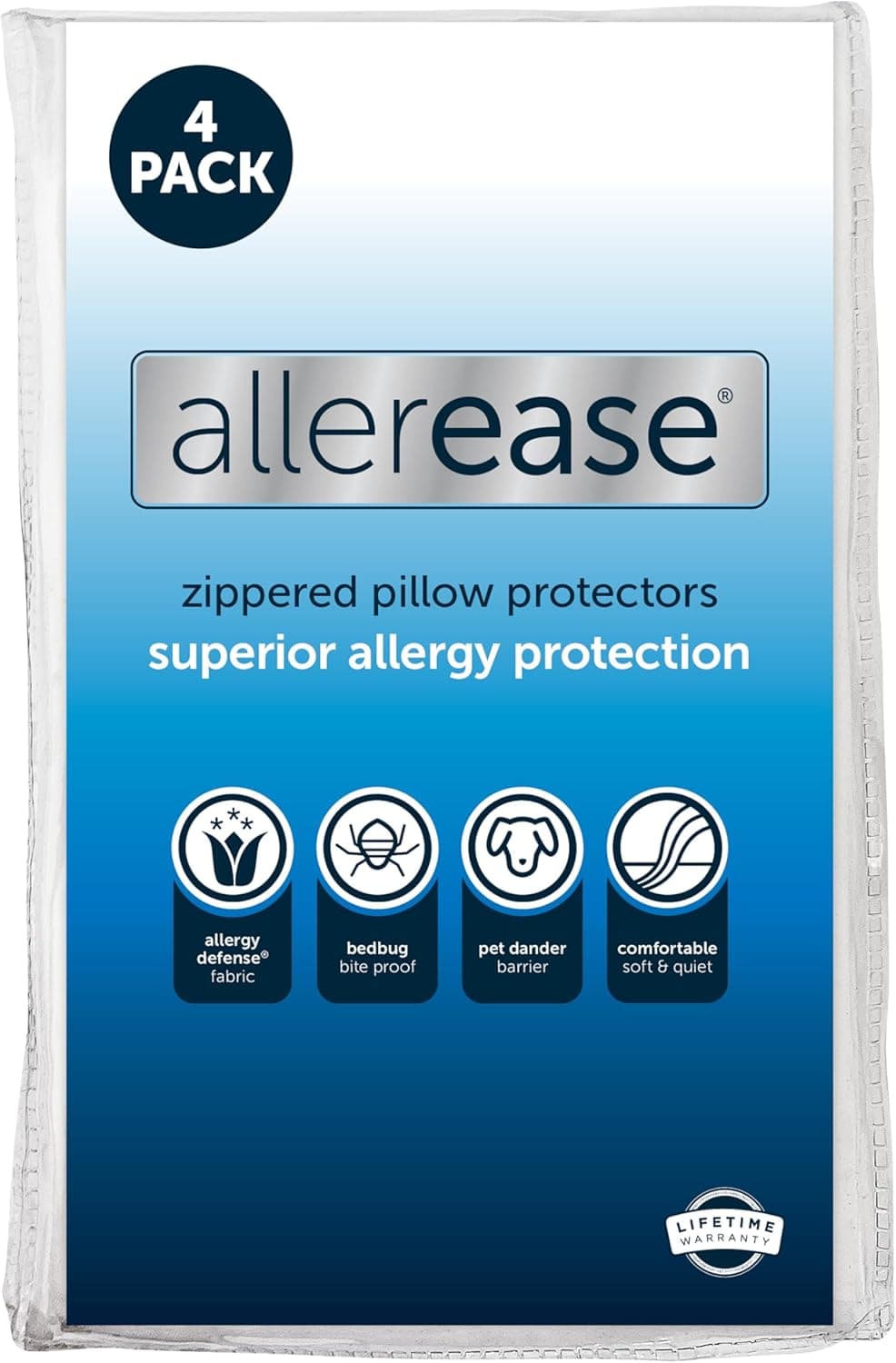 Breathe Easy with AllerEase Pillow Protectors - Moisture Wicking & Allergy Shield