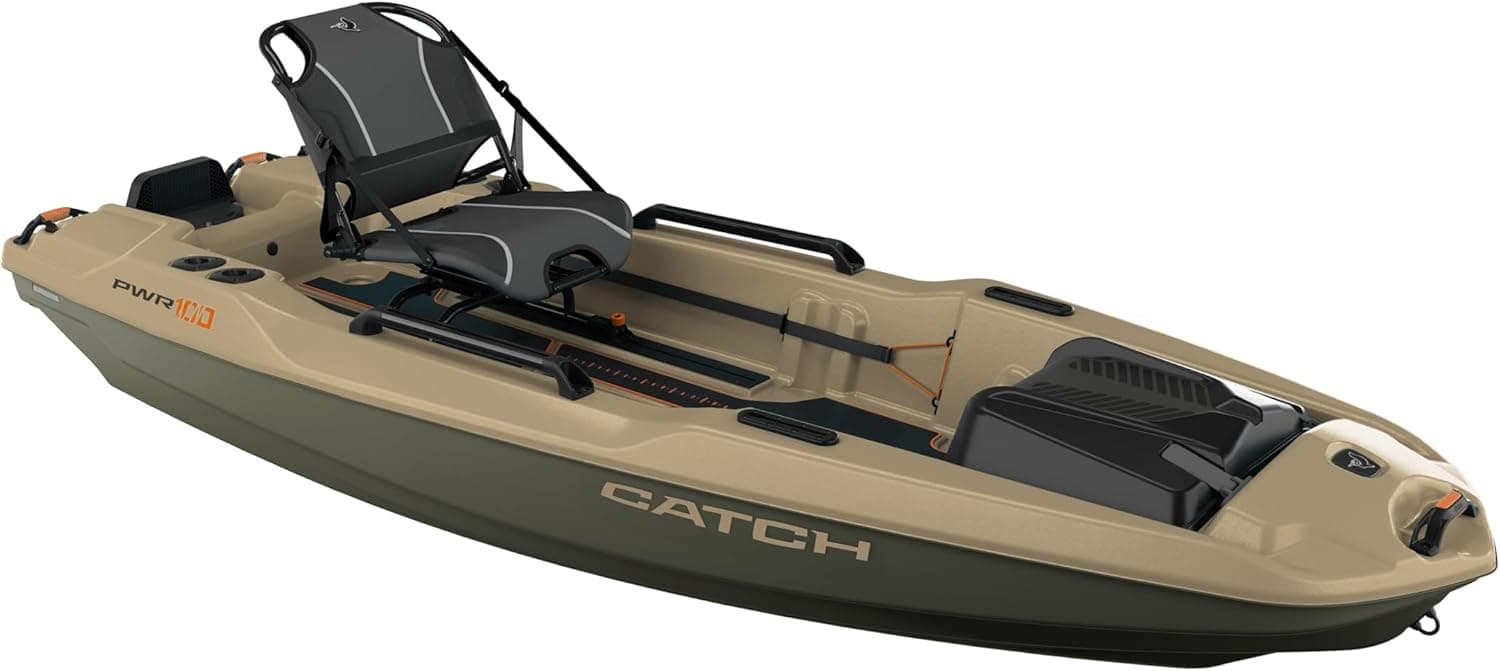 Paddle Effortlessly with Pelican Catch PWR 100 Fishing Kayak