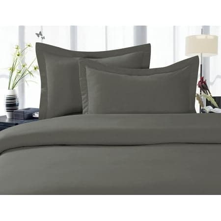Duvet Cover 3 Piece Set 2 Pillow Shams King/Cali King Grey
