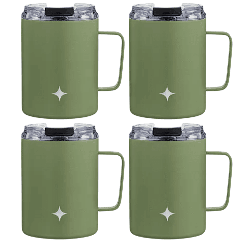 4 JoyJolt Insulated Coffee Mugs for Just $15
