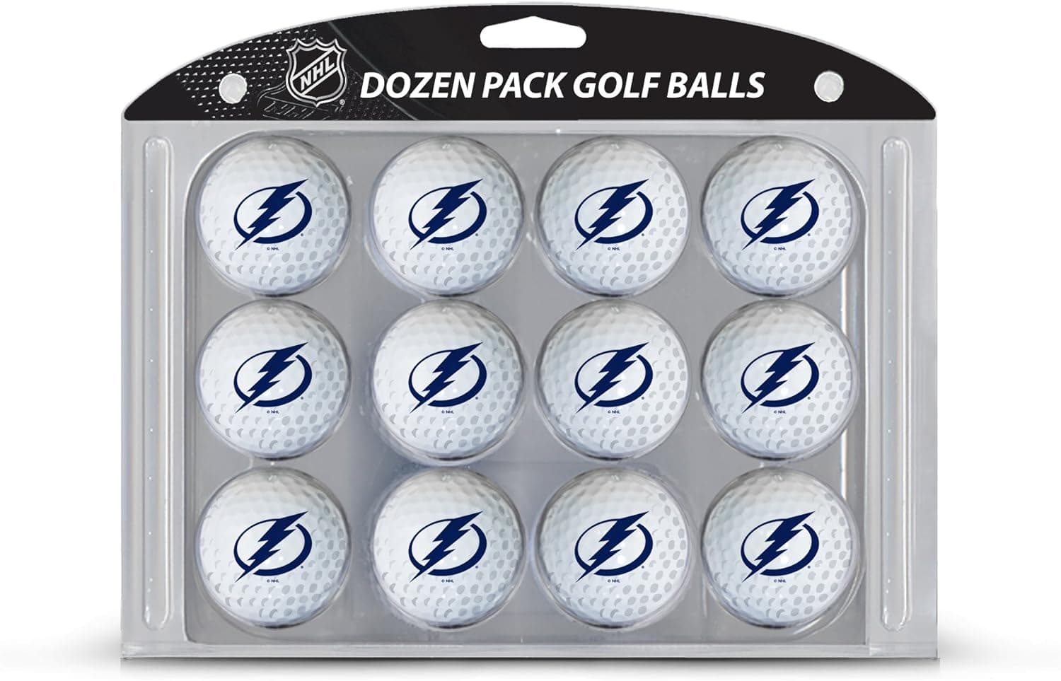 Official NHL Tampa Bay Lightning Golf Balls, Durable Team Imprint