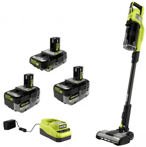 50% Off Ryobi One+ 18V Stick Vacuum with Batteries and Charger