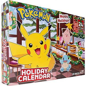 Jazwares Pokémon Holiday Advent Calendar w/ 16 Battle Figures & 8 Accessories $17 + Free S&H