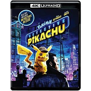 Catch the Action in 4K: Pokemon: Detective Pikachu (4K Ultra HD) $12
