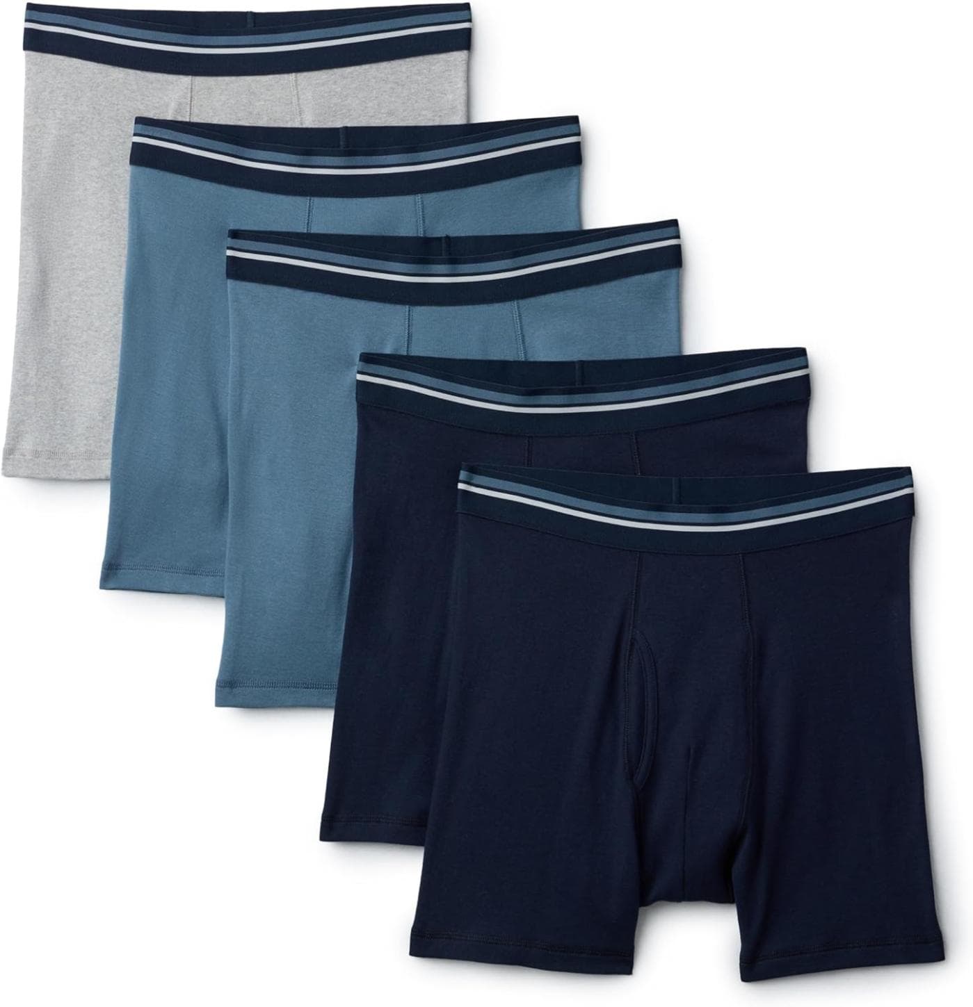 5-Pack of Breathable Cotton Boxer Briefs from Amazon Essentials