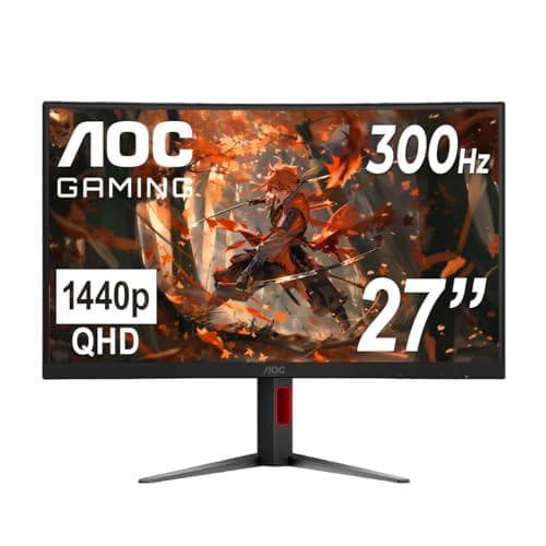 Save 48% on 27" Curved 2K Gaming Monitor by AOC