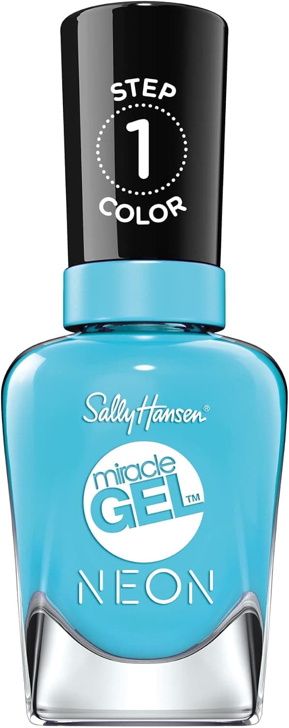 Salon-Quality Neon Blue Nail Polish: Sally Hansen Miracle Gel
