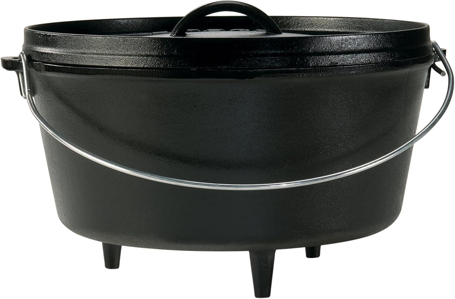 Seasoned Cast Iron Camp Dutch Oven by Lodge - 8 Qt Capacity