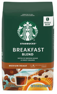 Save on Starbucks Medium Roast Whole Bean Coffee