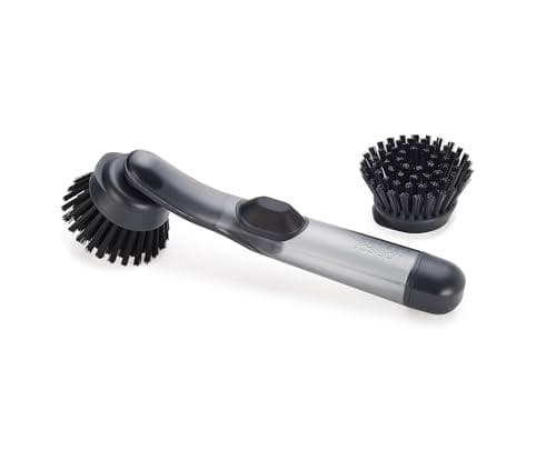 Refillable Soap-Dispensing Dish Brush with Replacement Head
