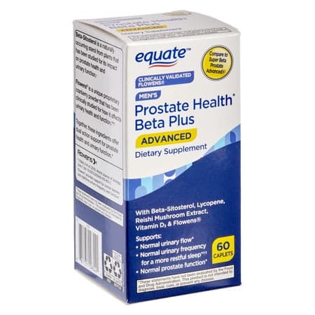 Equate Men's Prostate Health Beta Plus Advanced Dietary Supplement, 60 Count, Compare to Super Beta Prostate Advanced®