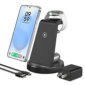 SMILE STATION 3-in-1 Wireless Charging Station for Samsung $13.50