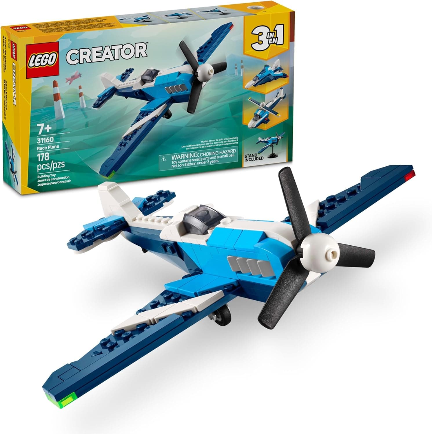 Build a Plane, Jet, or Helicopter with the LEGO Creator 3-in-1 Aircraft Toy