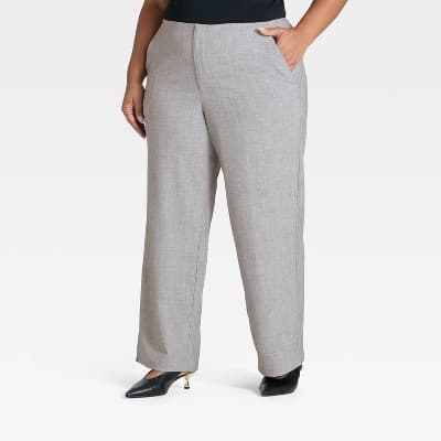 Women's Mid-Rise Bootcut Pants - A New Day™ Gray 26