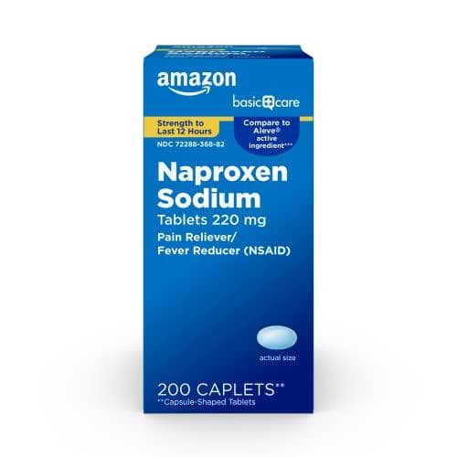 Amazon Basics Naproxen Sodium Tablets (220mg, 200-Count)