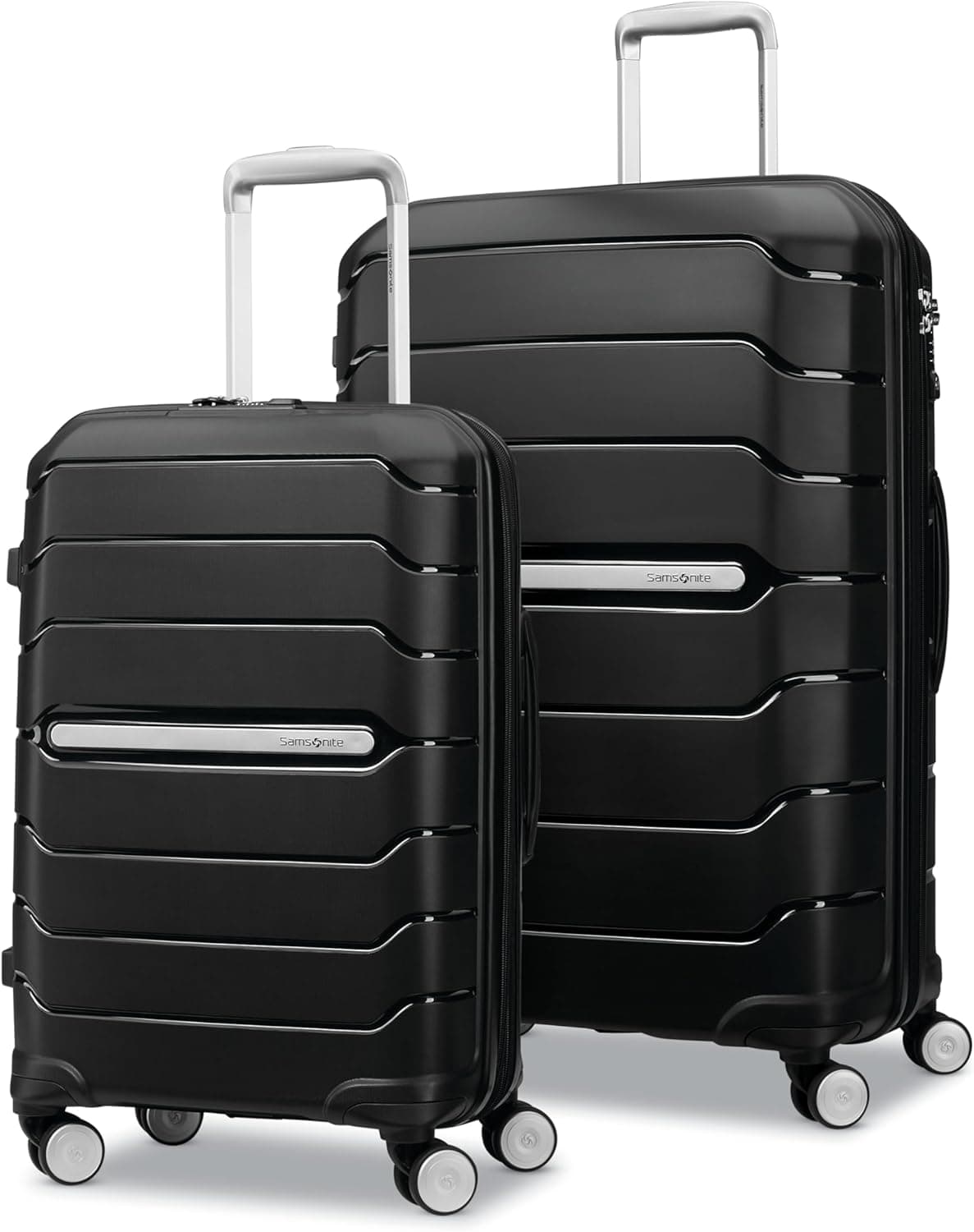 Durable Hardshell Samsonite Luggage Set - Carry-On & Large Checked
