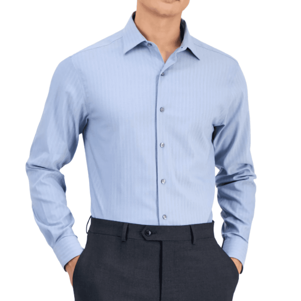 Alfani Herringbone Dress Shirt for $20 at Macy's